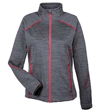 78697A - Ladies' Flux Mélange Bonded Fleece Jacket