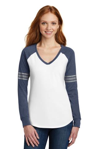 Ladies' L/S V-Neck Tee