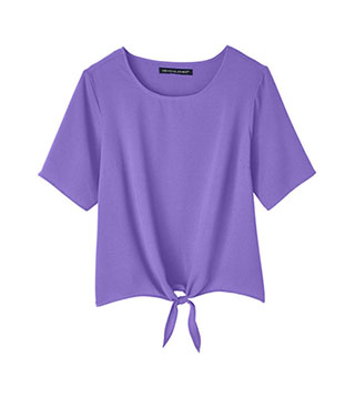 DP617W - Ladies' Tie-Front Blouse