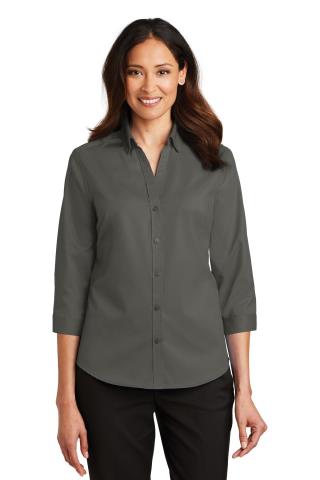 Ladies' 3/4-Sleeve SuperPro Twill Shirt