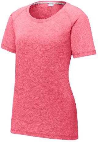 LST400 - Ladies' Tri-Blend Wicking Scoop Neck Tee
