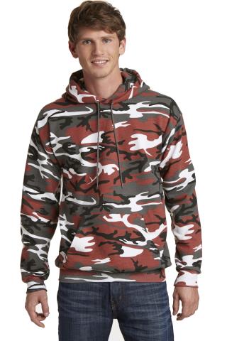 Fleece Camo Pullover Hooded Sweatshirt