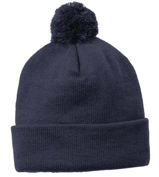 Solid Pom Pom Beanie